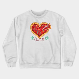 Pizza Heart Crewneck Sweatshirt